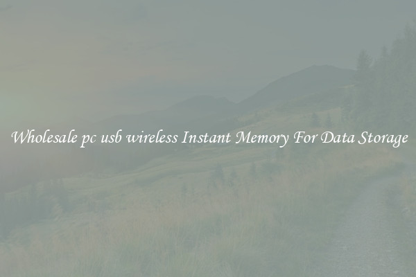 Wholesale pc usb wireless Instant Memory For Data Storage