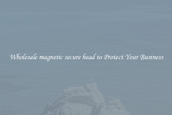 Wholesale magnetic secure head to Protect Your Business