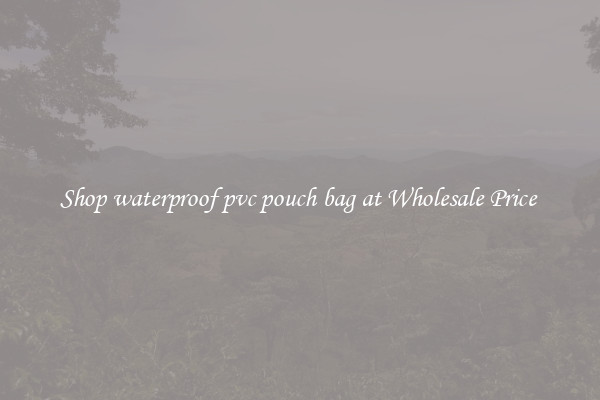 Shop waterproof pvc pouch bag at Wholesale Price 