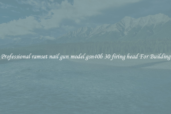 Professional ramset nail gun model gsn40b 30 firing head For Building