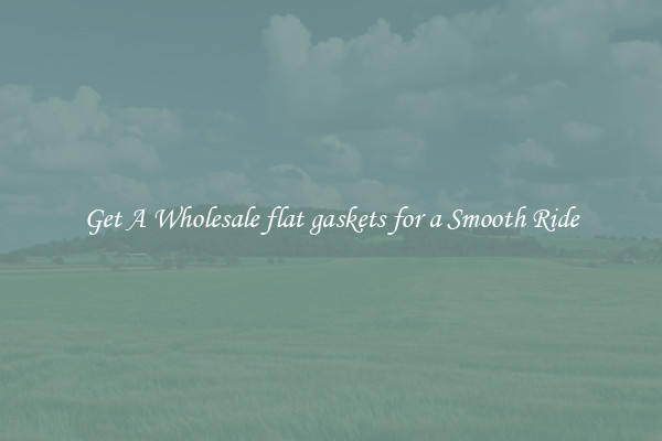 Get A Wholesale flat gaskets for a Smooth Ride