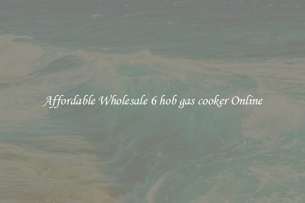 Affordable Wholesale 6 hob gas cooker Online