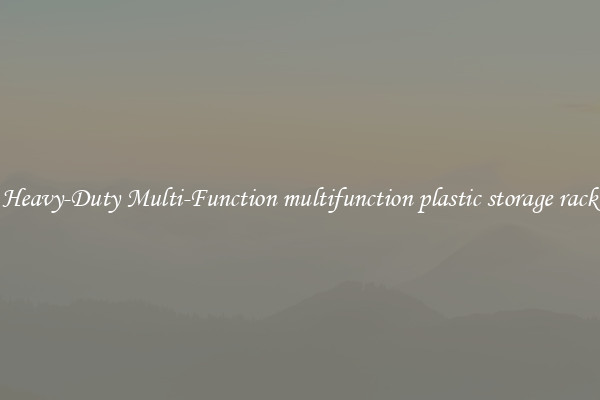 Heavy-Duty Multi-Function multifunction plastic storage rack