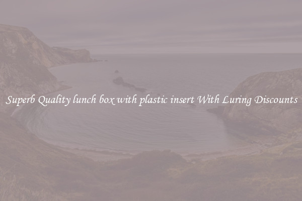Superb Quality lunch box with plastic insert With Luring Discounts