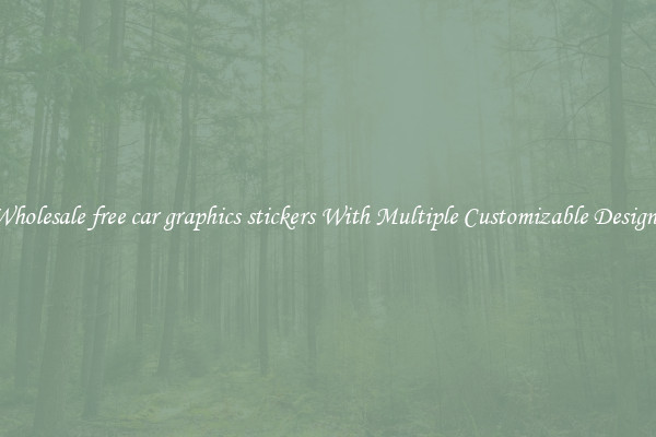 Wholesale free car graphics stickers With Multiple Customizable Designs